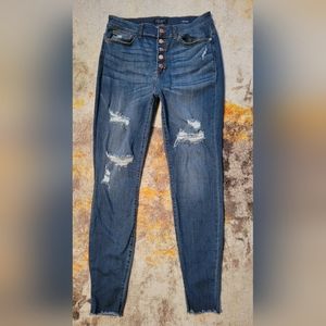 Judy Blue Button Fly Skinny Jeans 16W